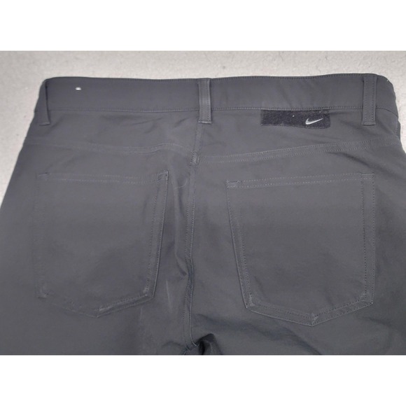 Nike Pants Mens 32 Black Slim Stretch 5-Pocket Tech Chino Trousers Performance - Picture 7 of 9